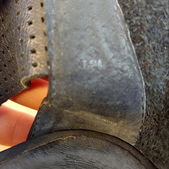 Wishbone Penelope black leather sandals women's size 7.5 US - Picture 6 of 7